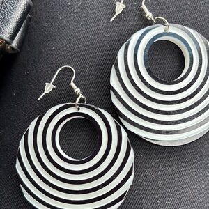 Affordable Fashion Finds Monochrome Striped Earrings